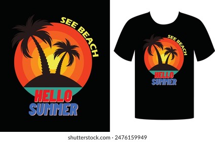 Typography, Sun-kissed vibes, ocean waves, and endless adventures. Embrace summer in style!