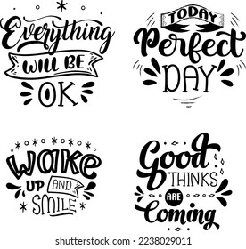 Typography SVG calligraphy lettering design