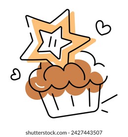 A typography sweet vector showcasing various confectionery gifts, cookie packagings and biscuits