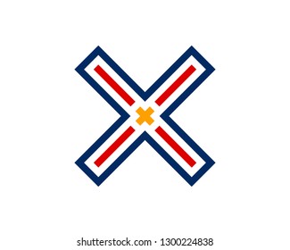 typography symbol alphabet x design 1