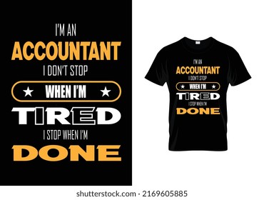 typography t design i'm an accountant