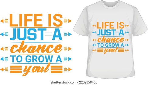 Das Typografie-T-Shirt-Design