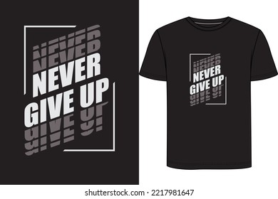 Typography t shirt design .