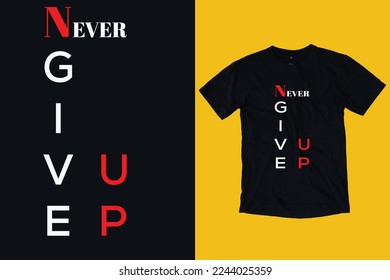 Typography T- Shirt Design .