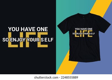 Typography T -Shirt Design .
