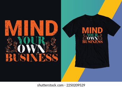 Typography T- Shirt Design .