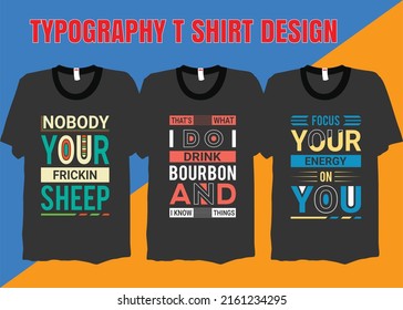 typography T shirt Design bundle
