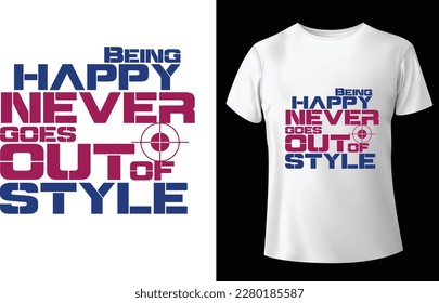 Typography T Shirt Design - Custom Eps Vector - Print Ready Design