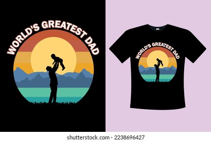Typography t shirt design, dad son t shirt design