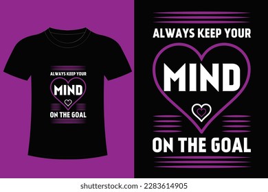 Es ist Typografie T-Shirt-Design. Tu morgen etwas Besseres! Träume glauben, erreicht. Behalte dich immer für das Ziel!