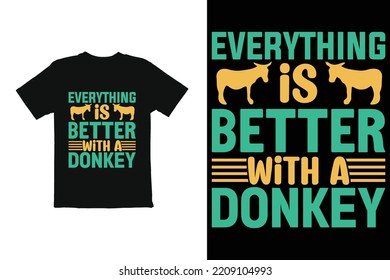 
typography t shirt design. donkey funny  t shirt graphic
