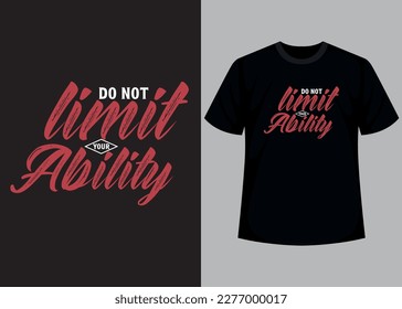 Typography t shirt design for man or women