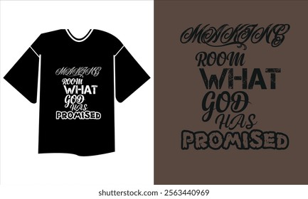 typography t shirt design. promised