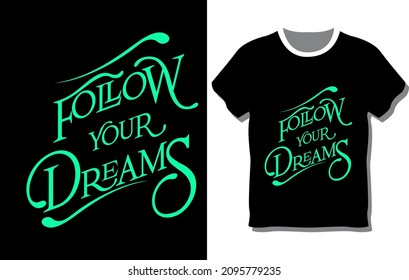 Typography t shirt design template