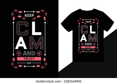 typography t shirt design template