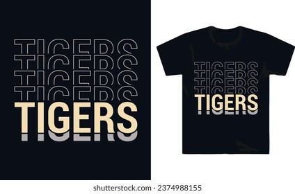 Typography T Shirt Design Template Motivational Design Father Football Gymnastics Volleyball  Tigers Typography T Shirt Design 