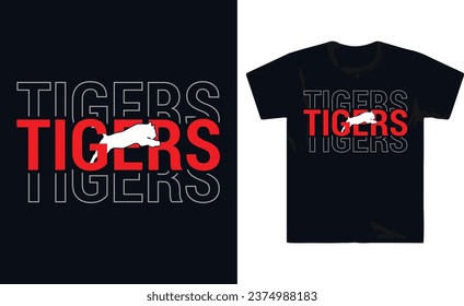 Typography T Shirt Design Template Motivational Design Father Football Gymnastics Volleyball  Tigers Typography T Shirt Design 