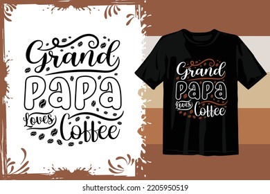 Vector de diseño de camiseta tipográfica. Diseño de camisetas para café.