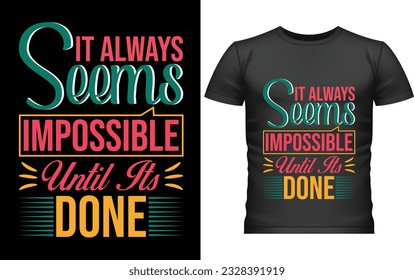 Typography t shirt design vector