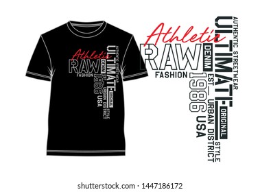 typography t shirt design, vintage artistic art, vector illustration 