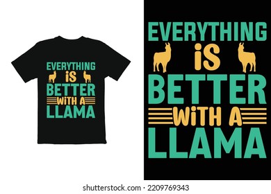 typography t shirt graphic. t shirt design vector animal llma