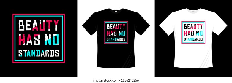 Typography t shirt lettering quotes design. Template vector art illustration with vintage style. Trendy apparel fashionable with calligraphy text graphic on black and white shirt.