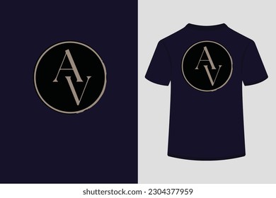 Typography t shirt with logo design