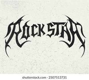 Typography for t shirt print, poster, sticker, background and other uses. Rock and roll vintage artwork. Hand drawn lettering for rock and roll.