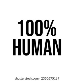 Typography t shirt, ready to print vector design. 100% human.
