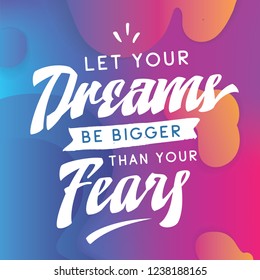 Typography for t shirt or sweatshirt printing and embroidery. Print for tee. Inspirational quote, motivation.