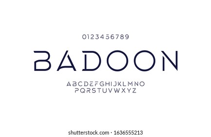 Typography technology electronic future creative font. Alphabet designs fonts set a to z.