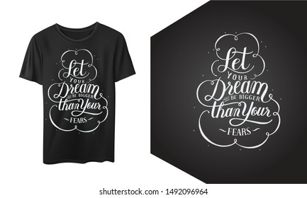 typography tee shirt design for print.