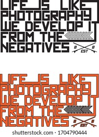 Typography and tee shirt graphics, vectors