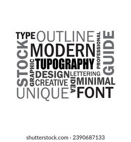 Typography text background Vectors Illustrations template