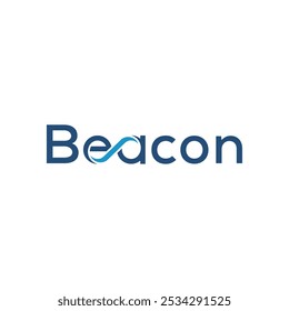 Tipografia Texto Beacon Logo Design Inspiration.