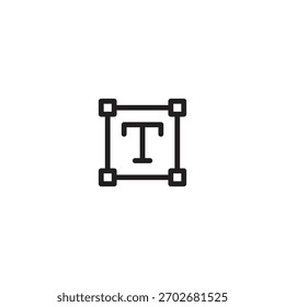 Typography Text Editing Icon Design
