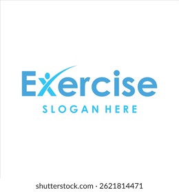 Typography Text Exercise Logo Design Inspiration