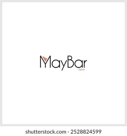 Typography Text Logo Design. Wine Typographic Word Logo Vector Design For Business Company.