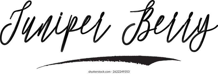 Tipografía Texto Del Dicho Motivacional Juniper Berry