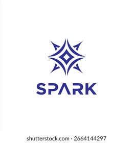 Typography Text Spark, Logo Design Inspiration.