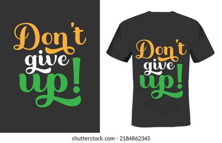 Typography text t-shirt design template