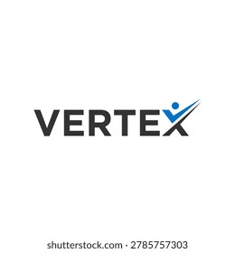 typography text vertex logo design inspiration