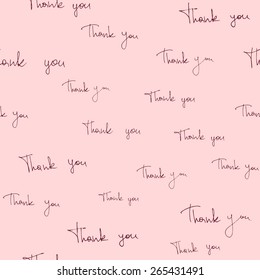 Typography Thank you. Background with words Thank you. 