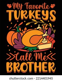 Typography Thanksgiving Day dinner fall holiday pumpkin vector t shirt