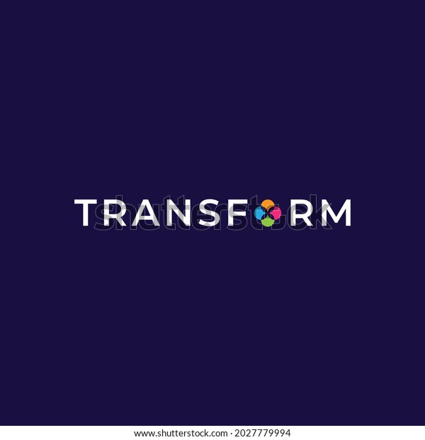 Typography Transform Simple Modern Can Be Stock Vector (Royalty Free ...