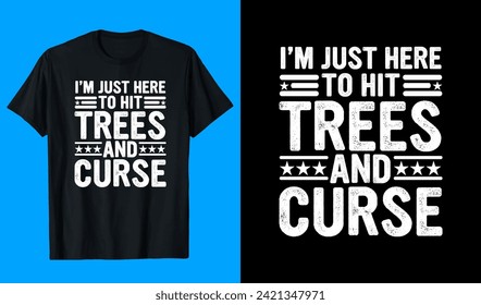 Typography Trees and curse t-shirt design