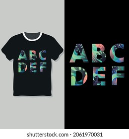 Typography  trendy custom t shirt template