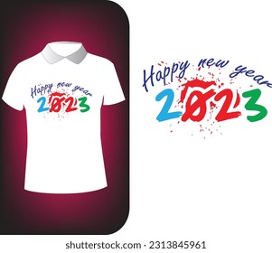 typografisches T-Shirt-Design für 2023