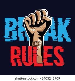 Typography T-shirt Design: Break Rules