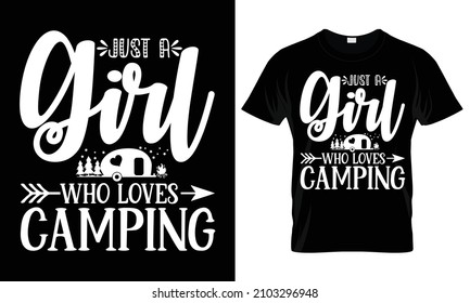 Typography T-Shirt Design for camping,  Campfire Shirt, Camping Vector, Camping Print Template, Camping Crazy Shirt, Camper Shirt